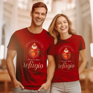 camiseta sagrado coração unisex